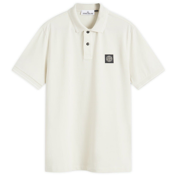 Photo: Stone Island Men's Patch Polo in Plaster