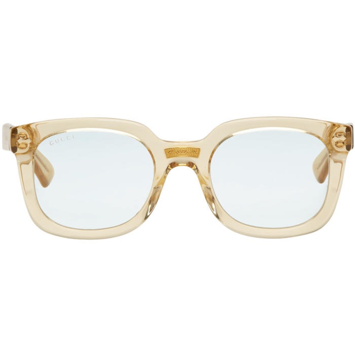 Photo: Gucci Yellow Opulent Luxury Square Sunglasses