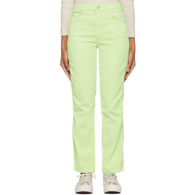 Amo Green Corduroy Bella Trousers