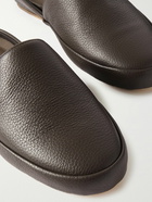 Mulo - Full-Grain Leather Slippers - Brown