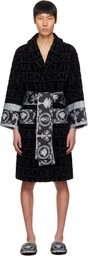 Versace Underwear Black 'I Heart Baroque' Bathrobe