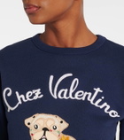 Valentino Embroidered cotton jersey sweatshirt
