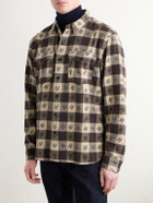 RRL - Checked Brushed Cotton-Twill Shirt - Brown