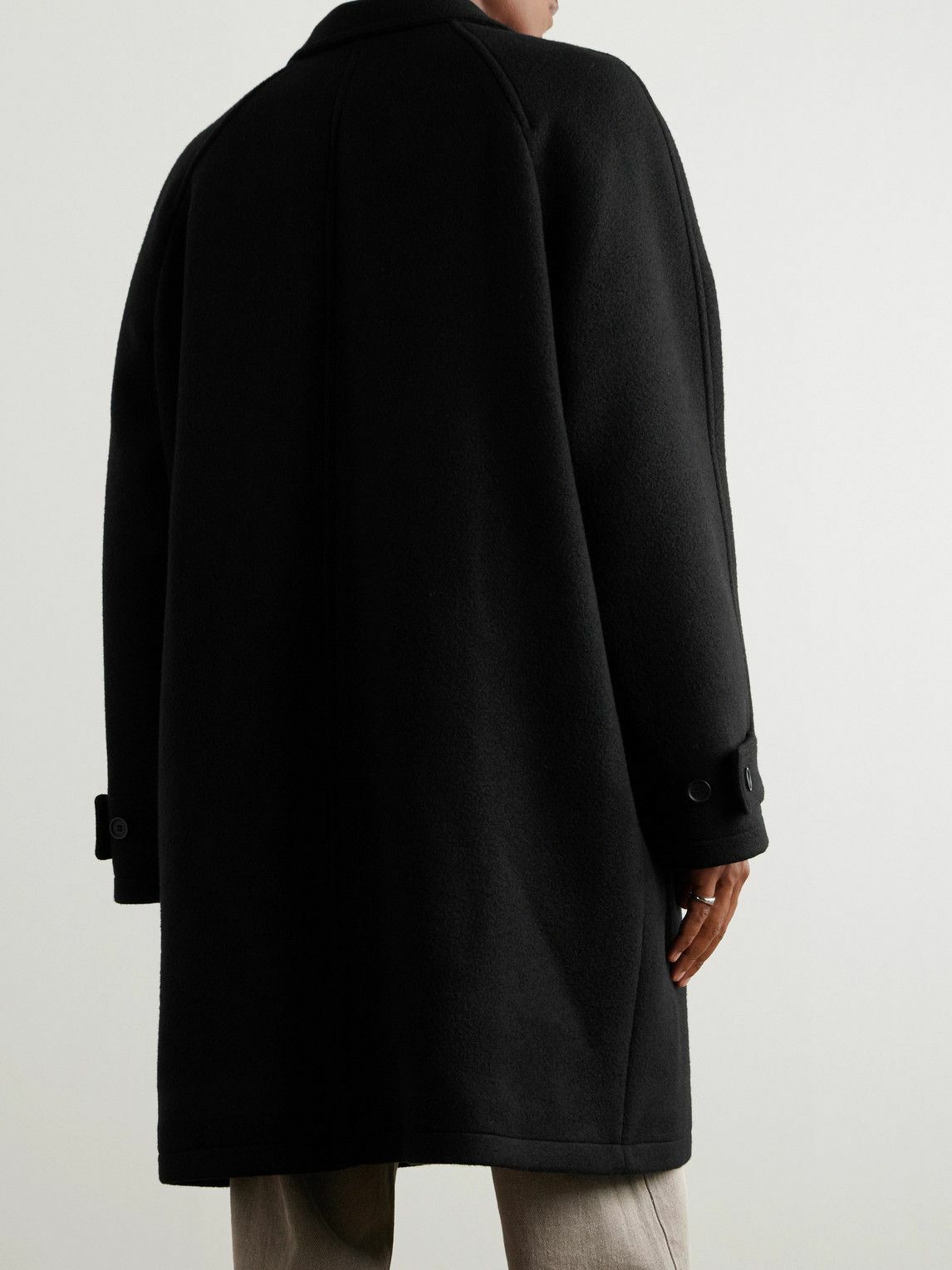 mfpen - Accession Brushed Recycled-Wool Coat - Black mfpen