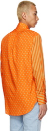 ERL Orange Polka Dot Shirt