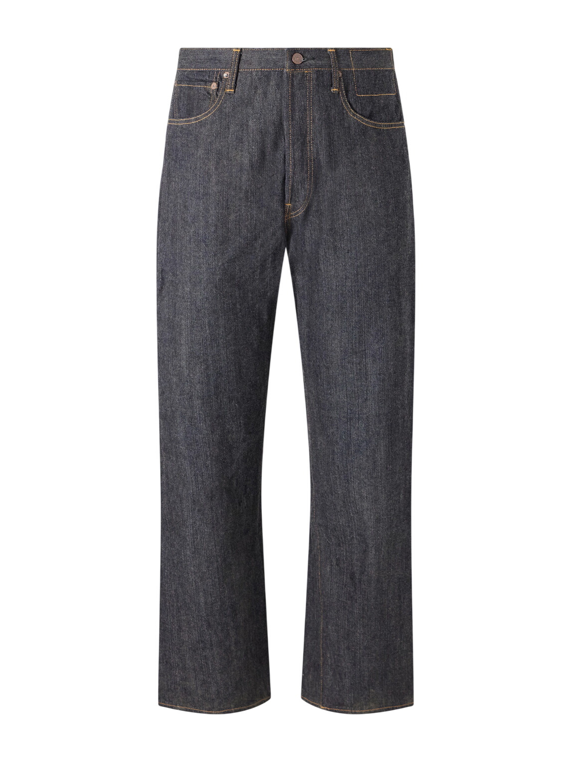 Visvim Men's Social Sculpture 05 Damaged-42 Jeans in Blue Visvim