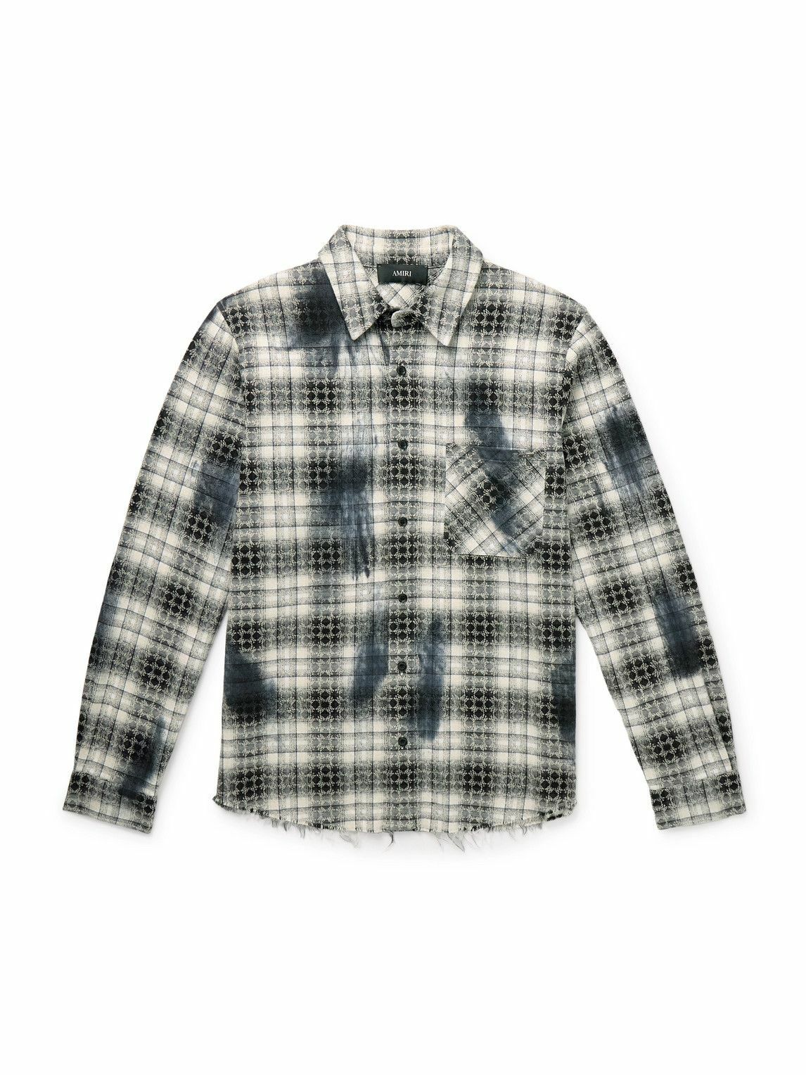AMIRI Dip Dye Shadow Plaid Shirt Amiri