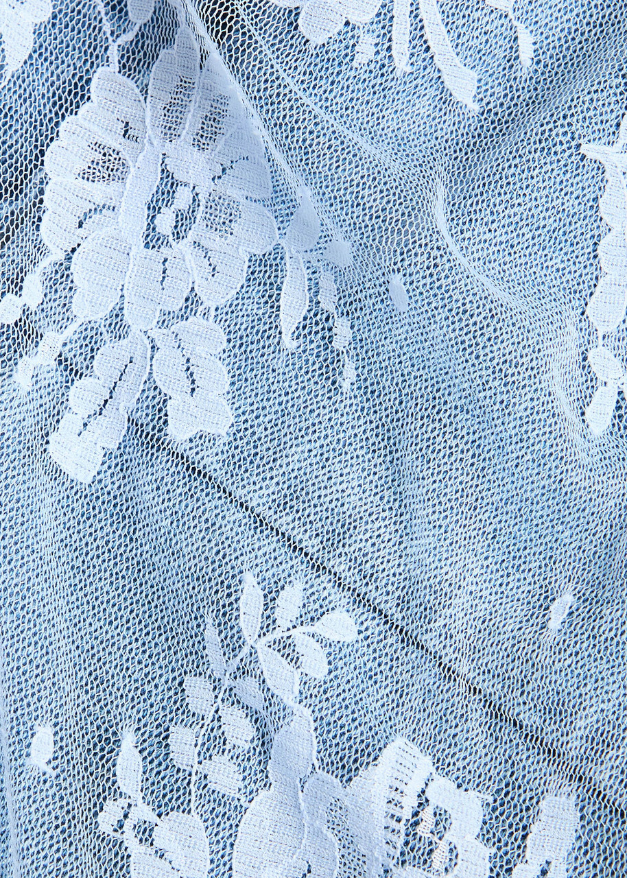 Marques' Almeida Asymmetric Denim top Light Blue