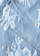 Marques' Almeida Asymmetric Denim top Light Blue