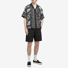 Neighborhood Men's Cosmic Hawaiian Vacation Shirt in Black White