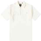 Dickies x POP Trading Company Short Sleeve Zip Shirt in Off White