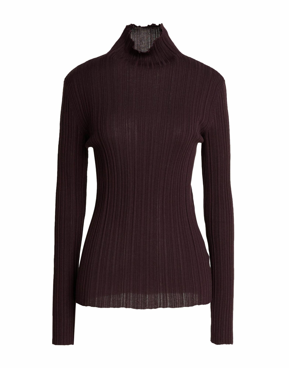 Agnona Womens Turtleneck Plum