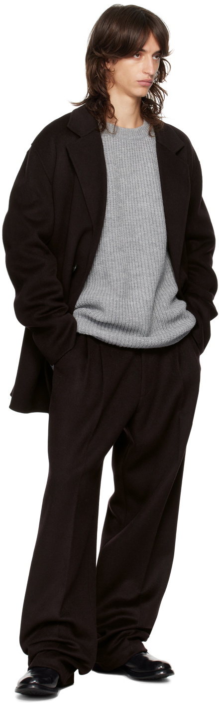 The Frankie Shop Purple Beo Wool Trousers