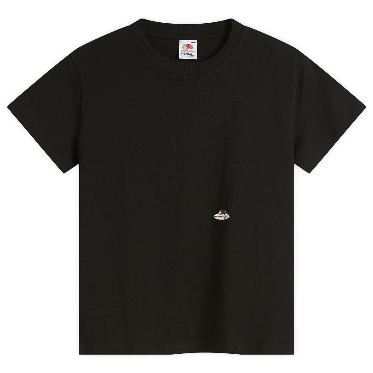 Hommegirls Women's x Fruit of the Loom Classic T-Shirt - Pack of 2 in Black/White