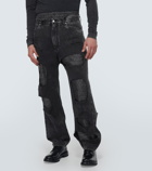 Dolce&Gabbana Logo distressed straight jeans