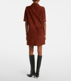 Yves Salomon Suede polo dress