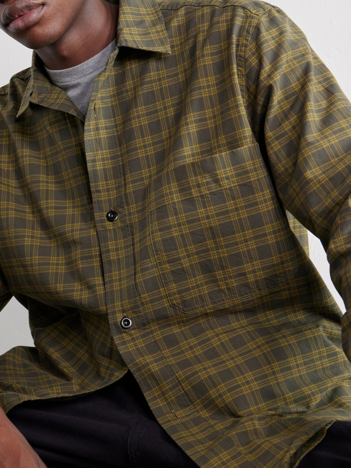 Margaret Howell - The Basic Checked Cotton-Poplin Shirt - Green