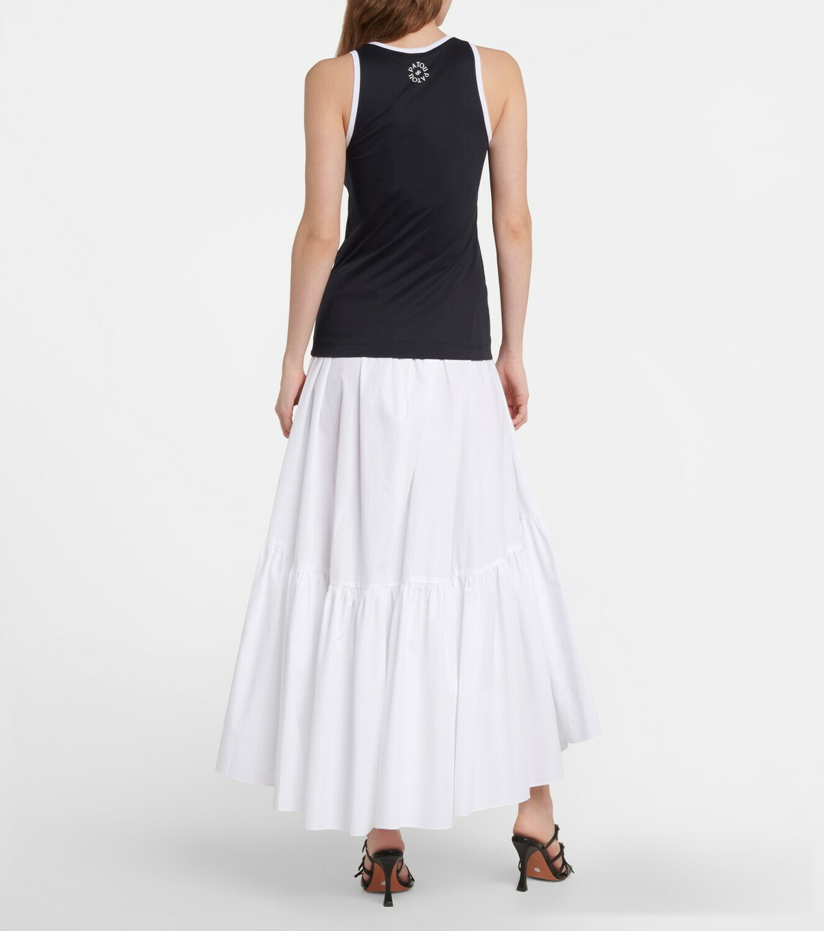 Patou Logo cotton tank top