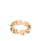 Versace Men's Logo Ring in Gold