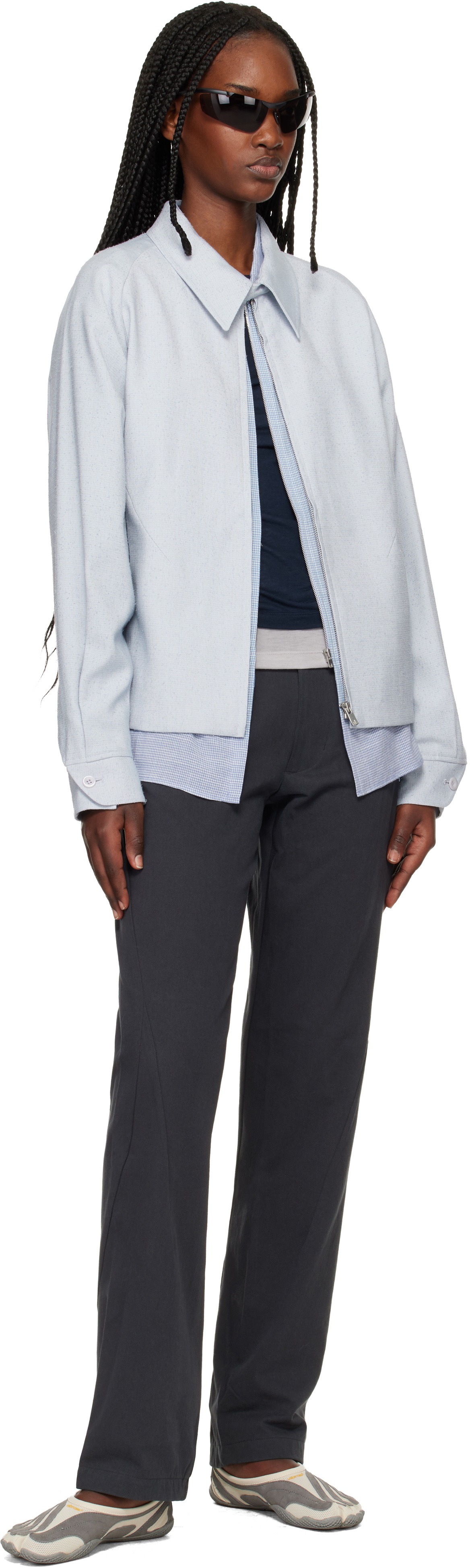 POST ARCHIVE FACTION (PAF) Gray Stream Trousers