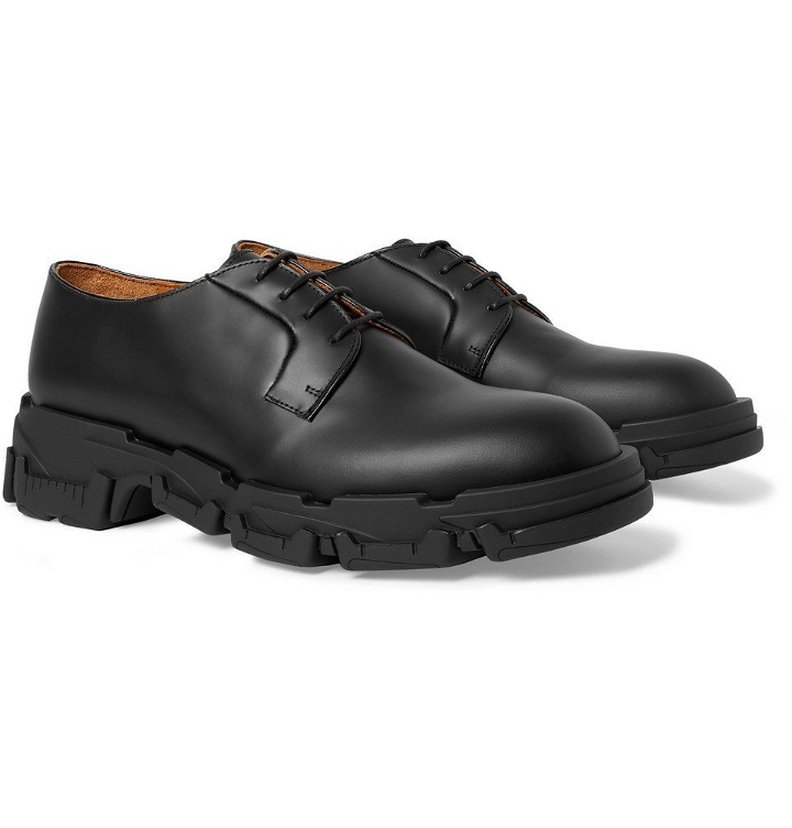 Photo: Lanvin - Leather Derby Shoes - Men - Black