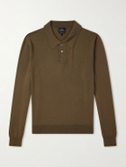 A.P.C. - Riou Virgin Wool Polo Shirt - Green