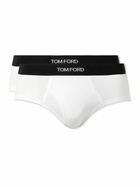 TOM FORD - Two-Pack Strech-Cotton and Modal-Blend Briefs - White