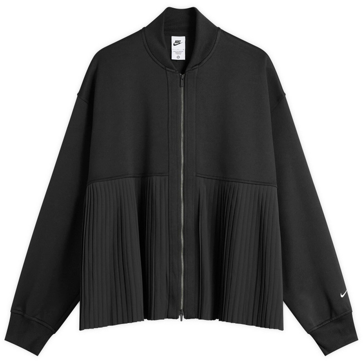 Photo: Nike Women's Pleated Track Jacket in Black/Sail