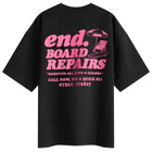 END. Coastal Board Repairs T-Shirt in Black