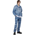 VETEMENTS Blue Fully Branded Jeans