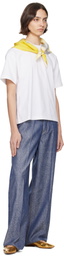 Bottega Veneta White Pima Cotton Scarf T-shirt