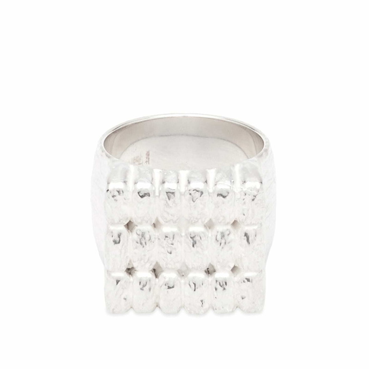 Photo: Maple Men's Big Cookie Signet Ring in Silver