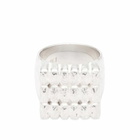 Maple Men's Big Cookie Signet Ring in Silver