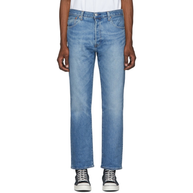 Photo: Levis Blue 501 93 Straight Jeans