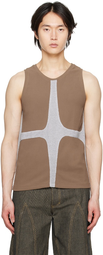 Photo: Strongthe SSENSE Exclusive Brown Twink Tank Top