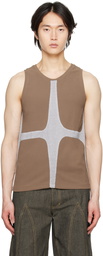 Strongthe SSENSE Exclusive Brown Twink Tank Top