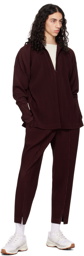 HOMME PLISSÉ ISSEY MIYAKE Burgundy MC November Trousers