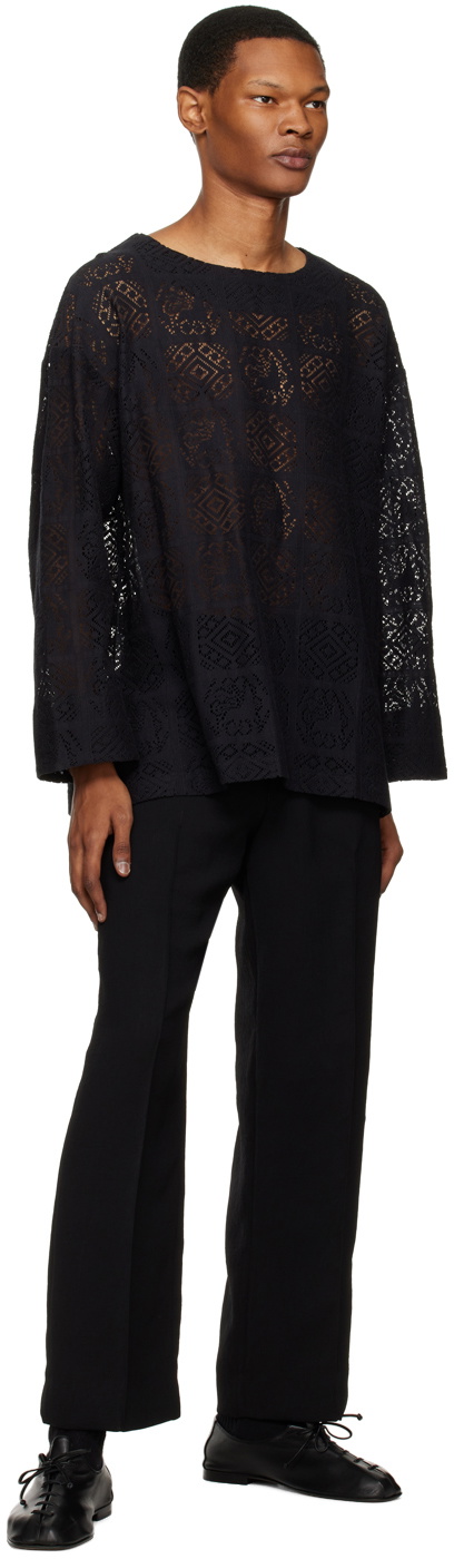 Sasquatchfabrix. Black Double Slash Trousers