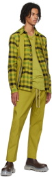 Rick Owens Yellow Drawstring Trousers