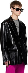 Acne Studios Black Coated Blazer