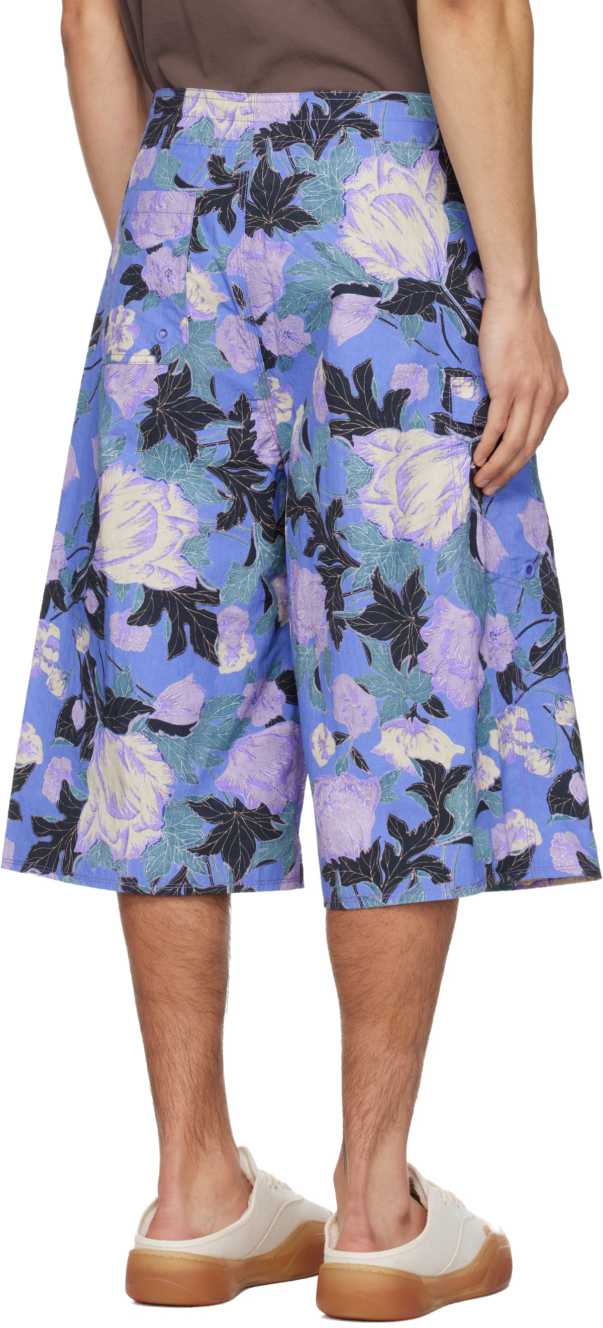 ERL Purple Printed Shorts