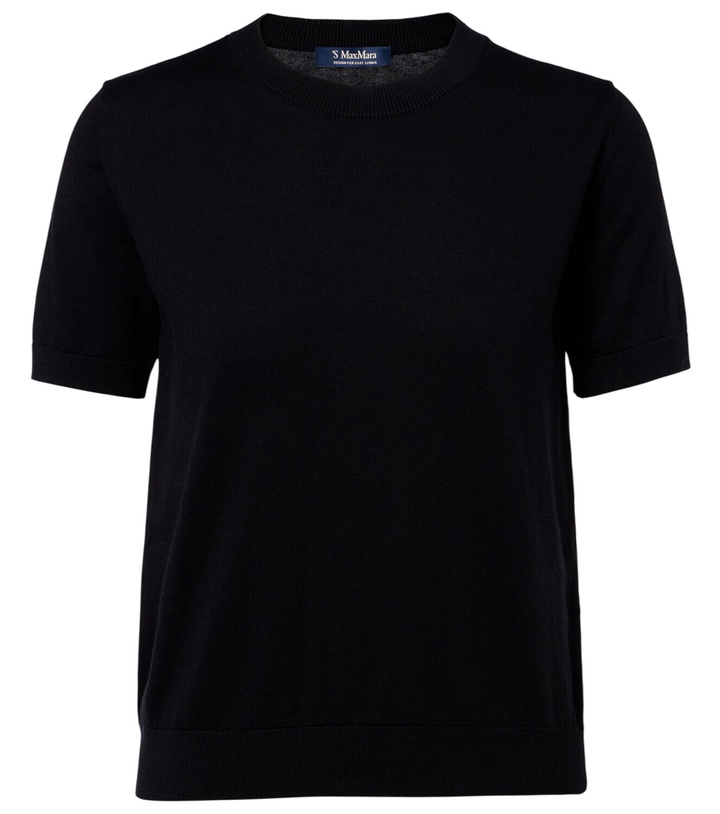 Photo: 'S Max Mara Cotton, silk, and cashmere knitted top