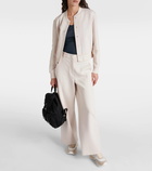 'S Max Mara Cotton-blend jersey bomber jacket