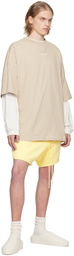 Fear of God ESSENTIALS Yellow Drawstring Shorts