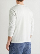 Frescobol Carioca - Parley Stretch-Cotton Jersey Henley T-Shirt - White