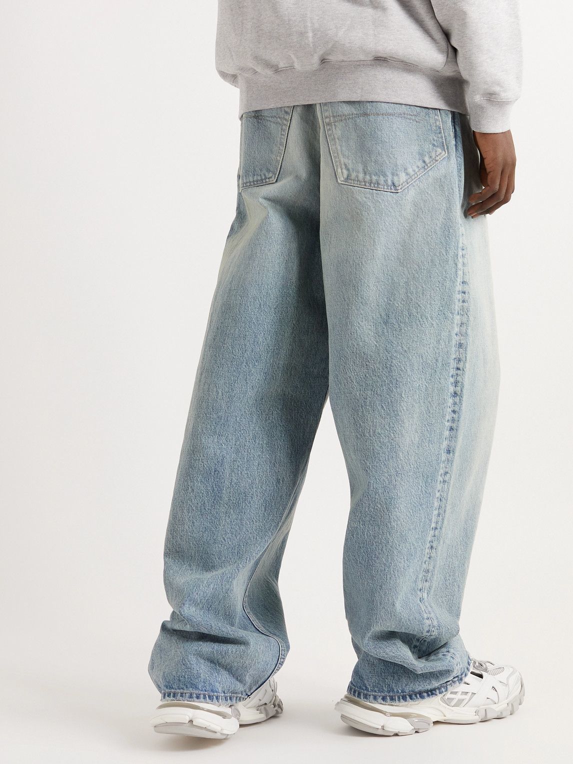 Balenciaga Wide Leg Jeans Blue