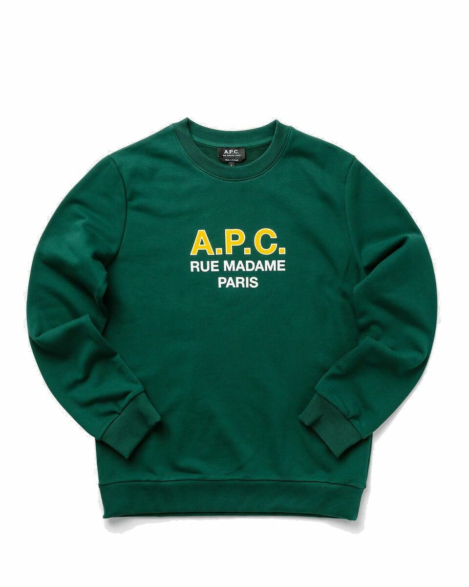 Photo: A.P.C. Sweat Apc Madame H Green - Mens - Sweatshirts