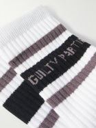 Wacko Maria - Skater Striped Ribbed Cotton-Blend Socks
