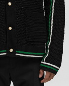 Casablanca Crochet Effect Tennis Shacket Black - Mens - Bomber Jackets/Zippers & Cardigans