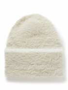 Jacquemus - Neve Logo-Embroidered Brushed-Knit Beanie